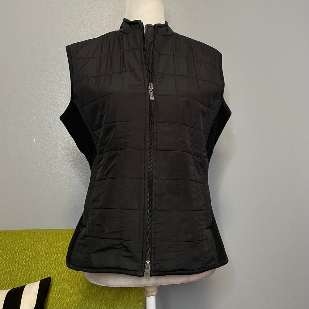 Glen Echo Women’s Black Quilted Full Zipper Vest